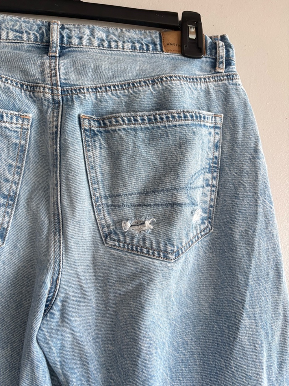 AE Dreamy Drapey Super High-Waisted Baggy Wide-Leg Jean - Picture 12 of 14
